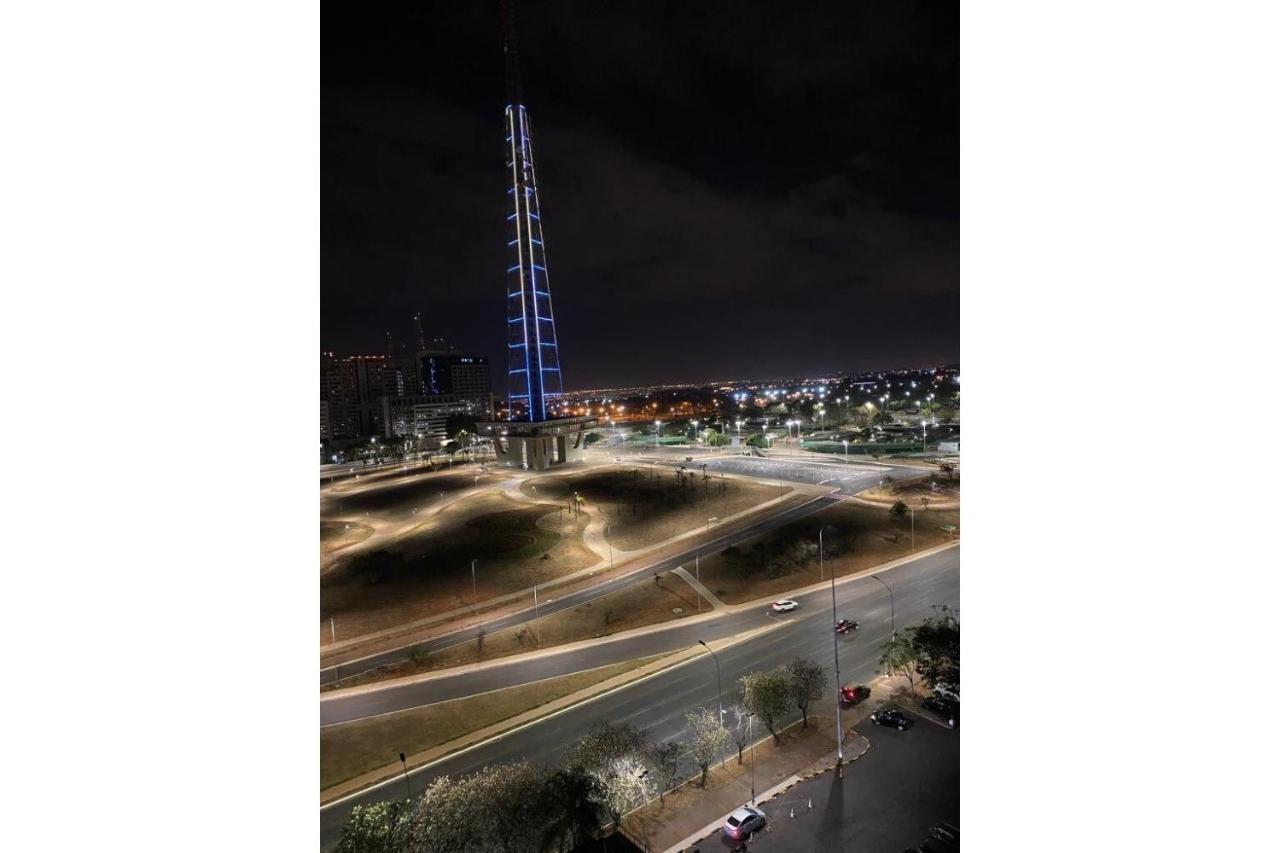 Flat Encantador No 7º Com Vista Pra Torre De Tv 巴西利亚 外观 照片